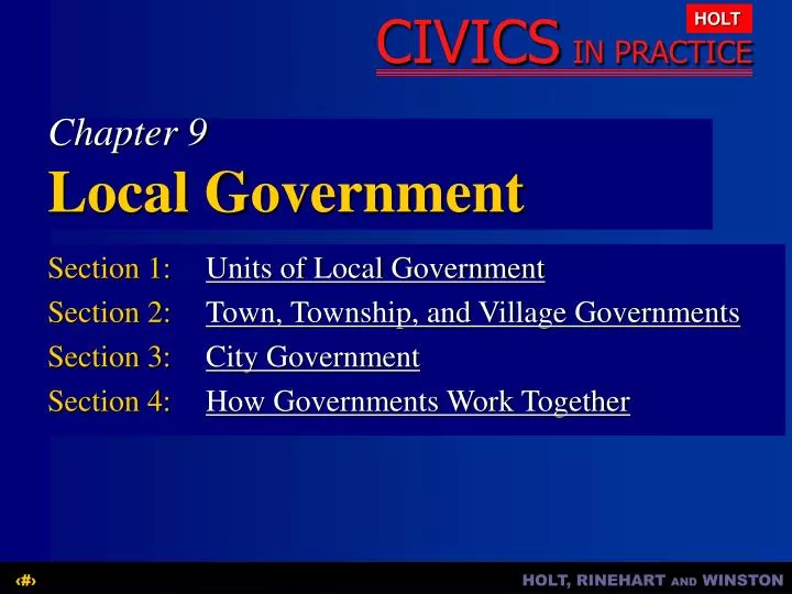 chapter 9 local government