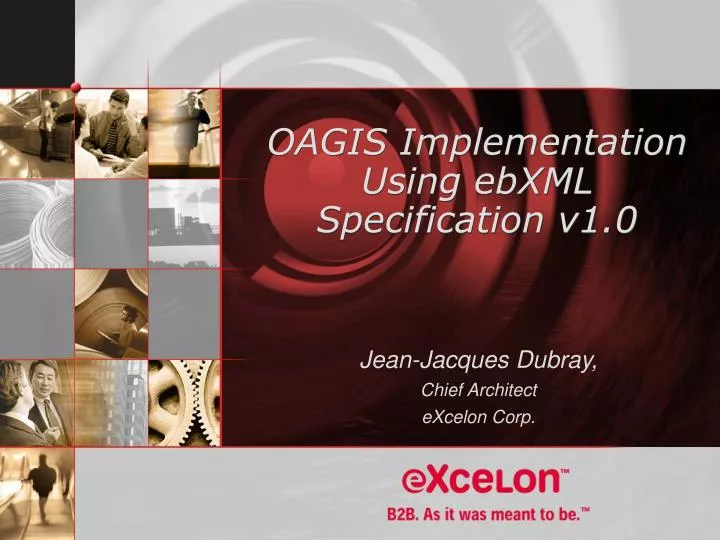 oagis implementation using ebxml specification v1 0