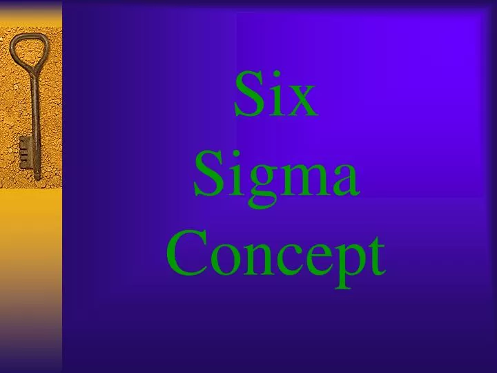 six sigma concept