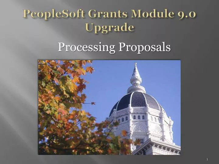 peoplesoft grants module 9 0 upgrade