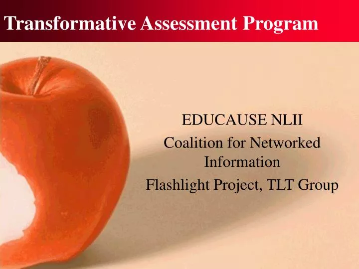 transformative assessment program