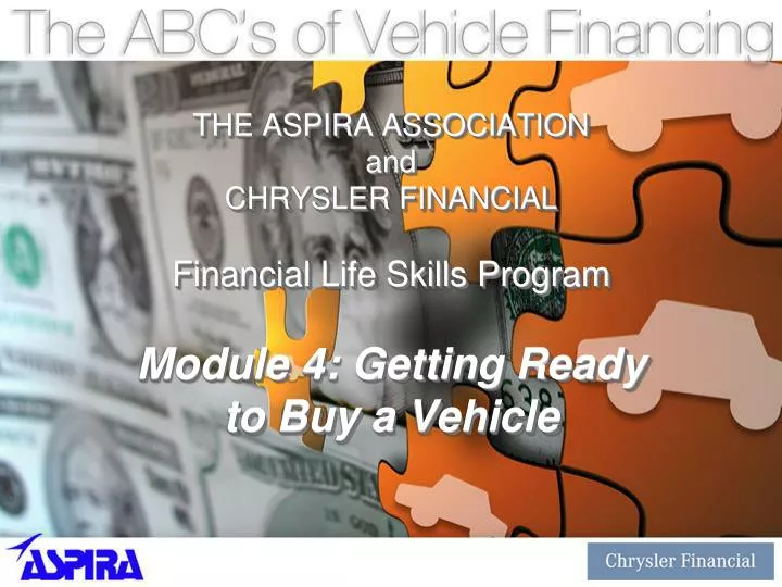 the aspira association and chrysler financial financial life skills program
