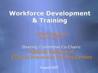 Workforce Development &amp; Training