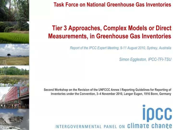tier 3 approaches complex models or direct measurements in greenhouse gas inventories