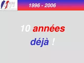 1996 - 2006