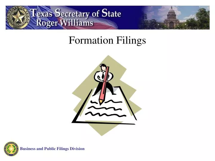 business and public filings division