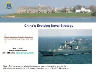 China’s Evolving Naval Strategy