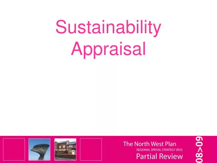sustainability appraisal
