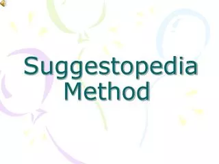 Suggestopedia Method