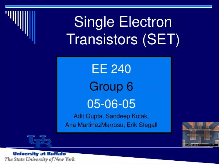 single electron transistors set