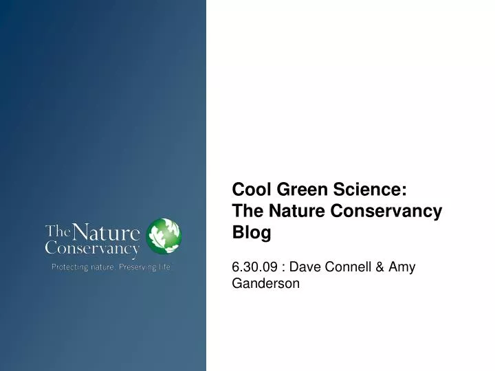 cool green science the nature conservancy blog