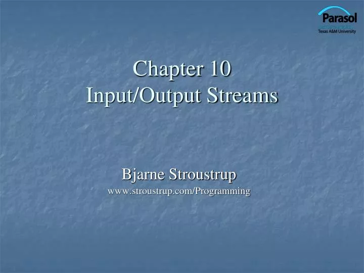 chapter 10 input output streams