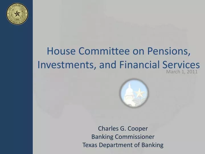 house committee on pensions investments and financial services