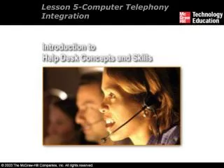 Lesson 5-Computer Telephony Integration