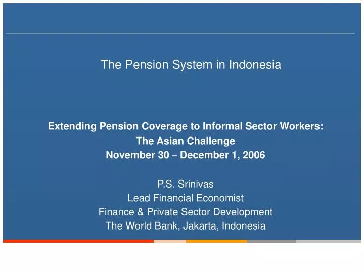 the pension system in indonesia