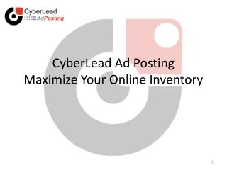 CyberLead Ad Posting Maximize Your Online Inventory