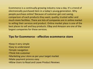 Tips Of Effective Ecommerce Shopping Cart
