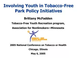 Involving Youth in Tobacco-Free Park Policy Initiatives