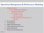 Operations Strategy Class 1a: Introduction to Operations Introduction &amp; Administrative Key Principles of Course Stra - slide 1