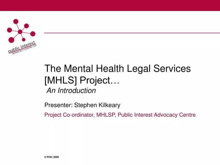 the mental health legal services mhls project an introduction
