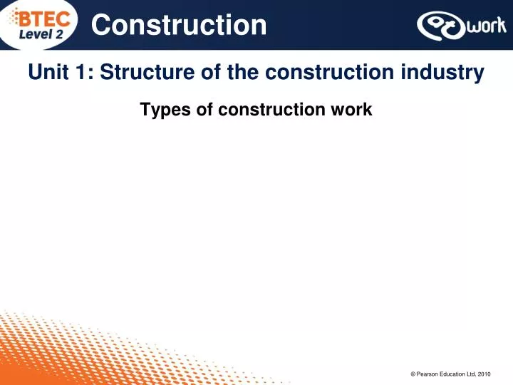 unit 1 structure of the construction industry