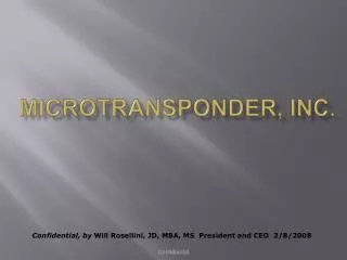 MicroTransponder, Inc.