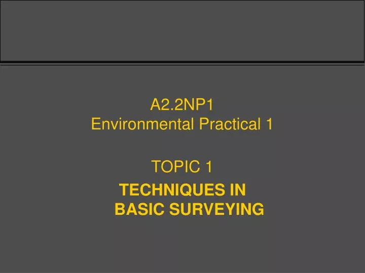 a2 2np1 environmental practical 1