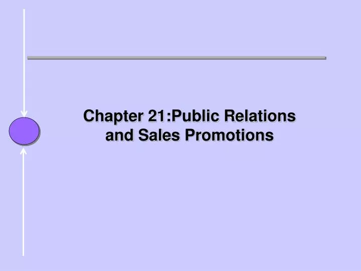 chapter 21 public relations and sales promotions