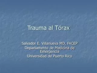 trauma al t rax