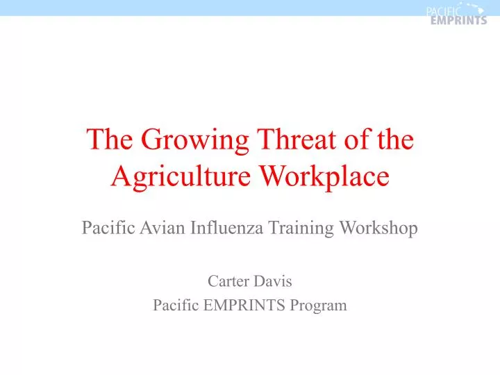 the growing threat of the agriculture workplace