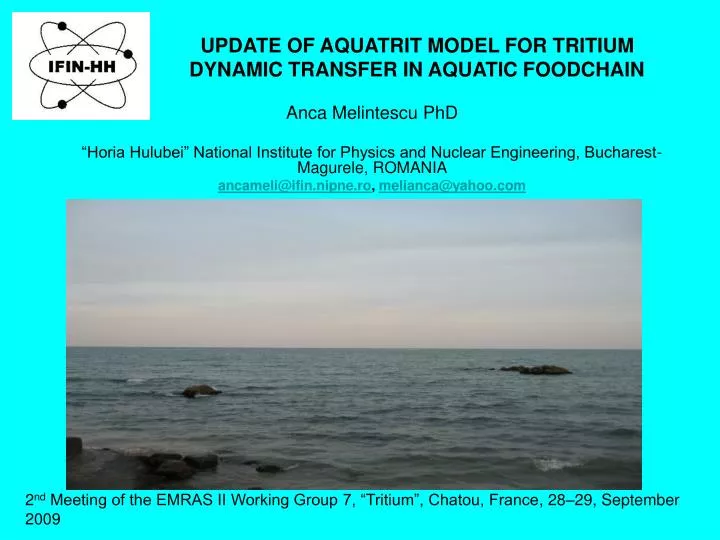 update of aquatrit model for tritium dynamic transfer in aquatic foodchain