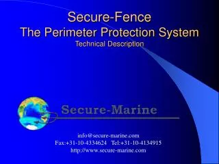 Secure-Fence The Perimeter Protection System Technical Description