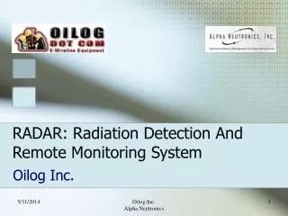 RADAR: Radiation Detection And Remote Monitoring System