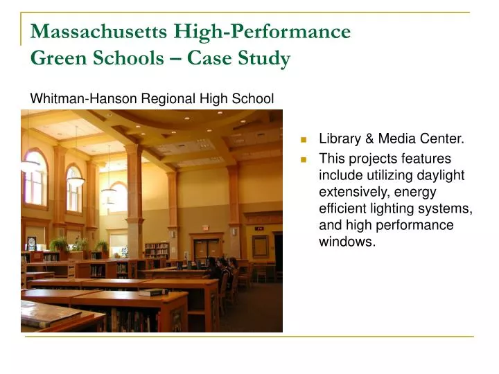 massachusetts high performance green schools case study