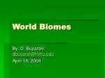 World Biomes - slide 1
