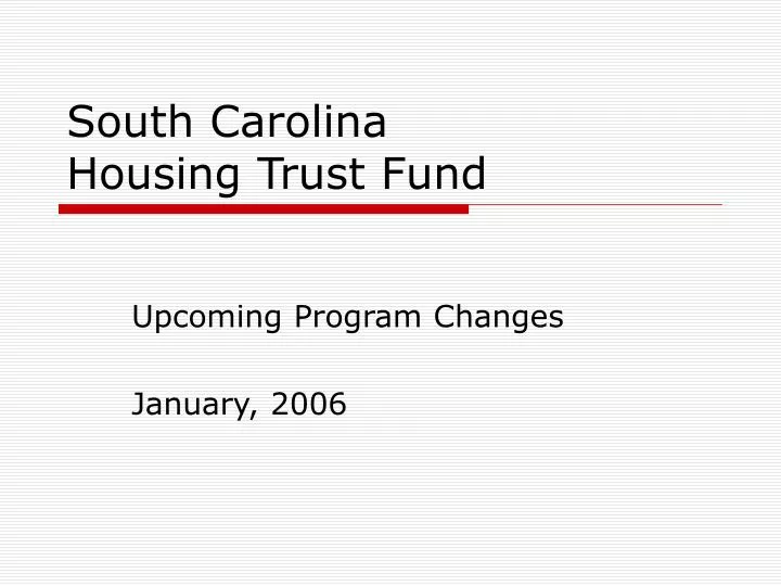 south carolina housing trust fund