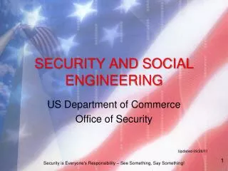 SECURITY AND SOCIAL ENGINEERING