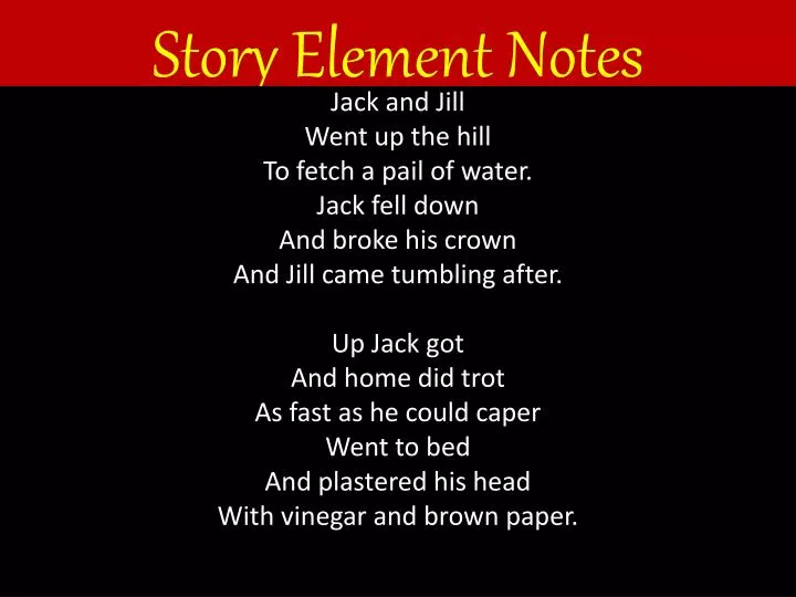 story element notes