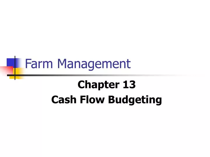 farm management
