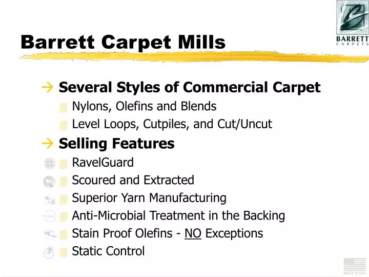 barrett carpet mills