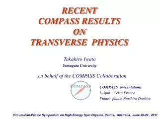RECENT COMPASS RESULTS ON TRANSVERSE PHYSICS