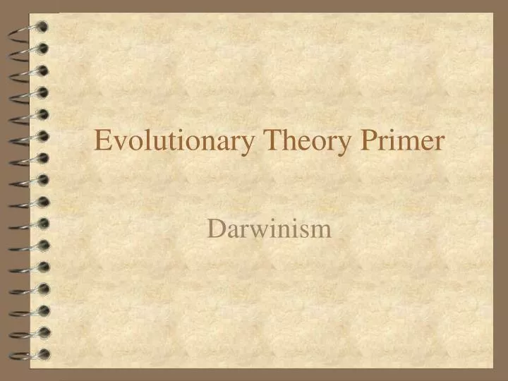 evolutionary theory primer