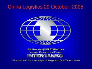 China Logistics 20 October 2005