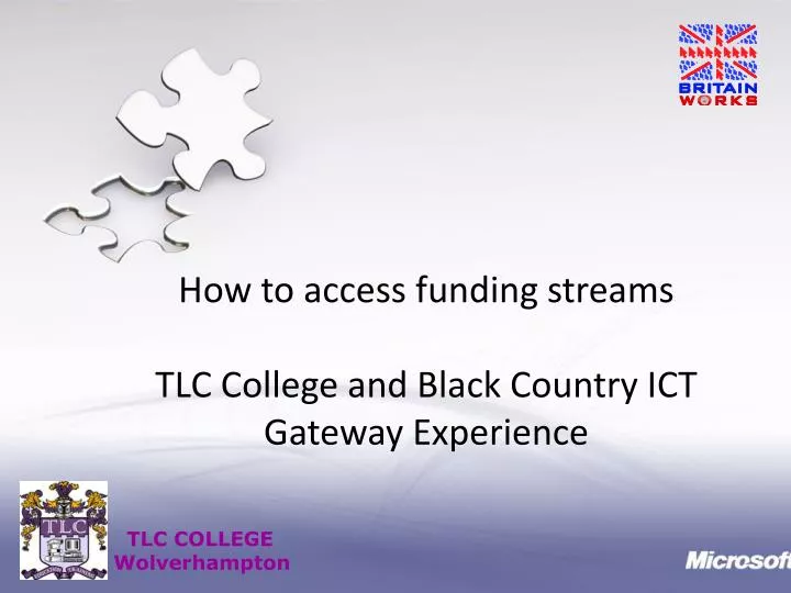 how to access funding streams tlc college and black country ict gateway experience