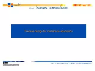 Process design for multisolute absorption