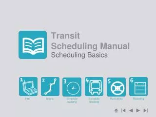 Transit Scheduling Manual