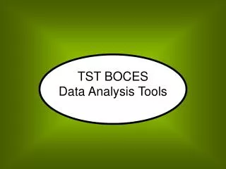 TST BOCES Data Analysis Tools