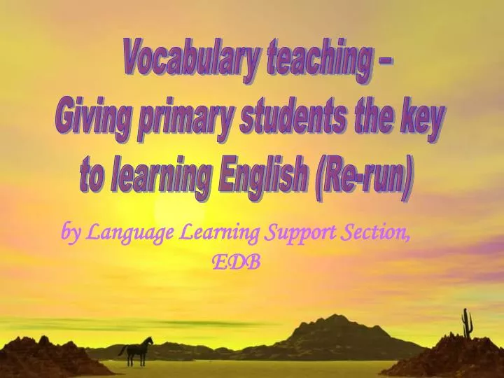 by language learning support section edb