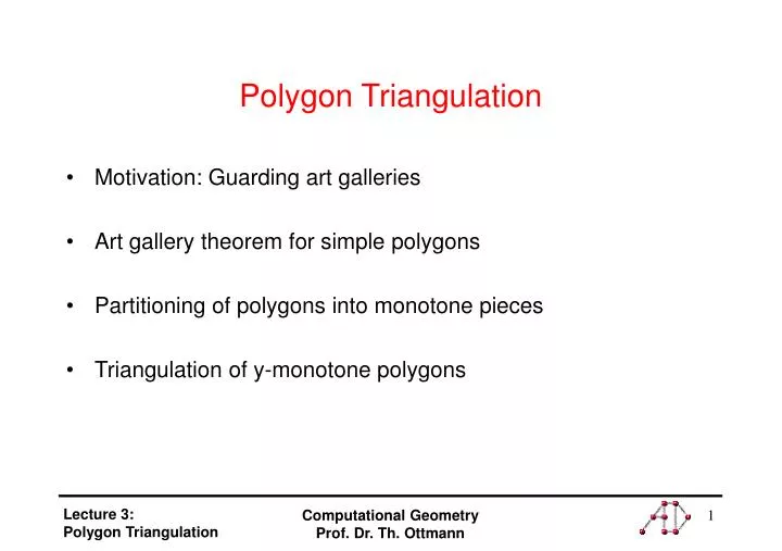 polygon triangulation