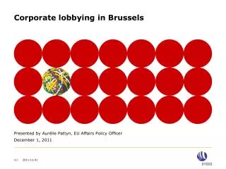 Corporate lobbying in Brussels